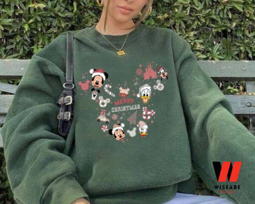 Mickey Disney Merry Christmas Sweatshirt,  Christmas Gift