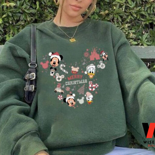 Mickey Disney Merry Christmas Sweatshirt, Christmas Gift