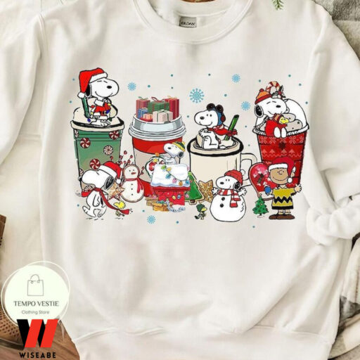 Peanuts Snoopy Coffee Christmas Sweatshirt