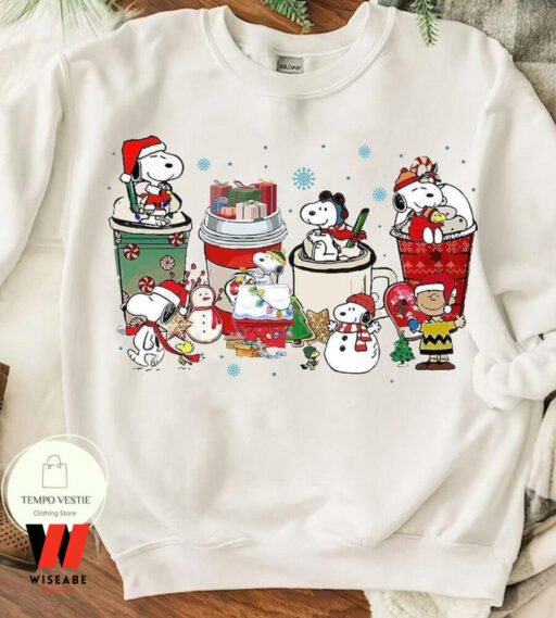 Peanuts Snoopy Coffee Christmas Sweatshirt