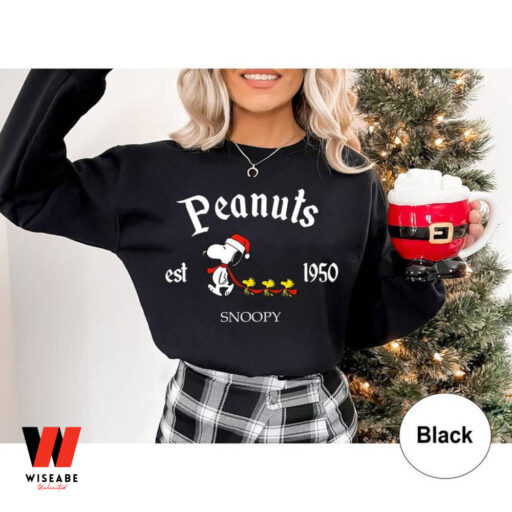 Peanuts Snoopy Est 1950 Christmas Sweatshirt, Snoopy Dog Gift