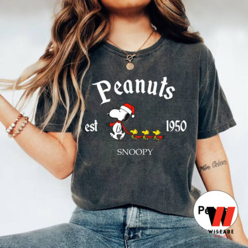 Peanuts Snoopy Est 1950 Christmas Sweatshirt, Snoopy Dog Gift