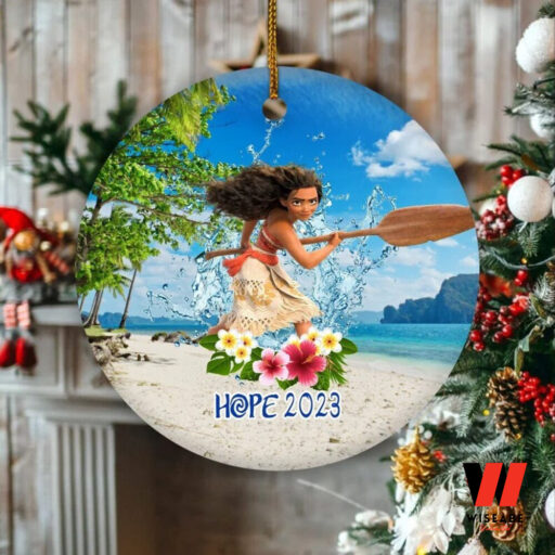 Personalized Moana Ornament, Disney Moana Ornament