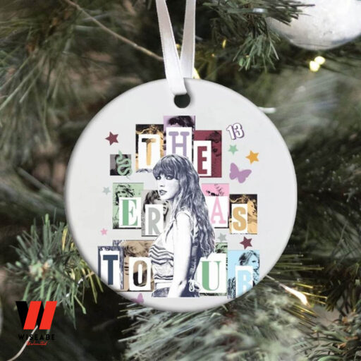 Personalized TS The Eras Tour Ornament, Christmas Ceramic Ornament