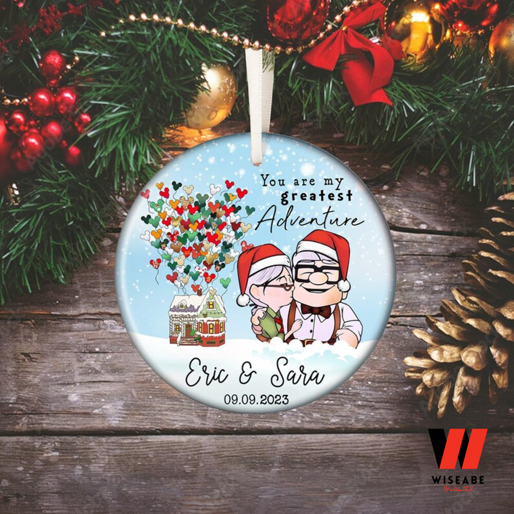 Personalized Up Christmas Ornament, Carl and Ellie Ornament