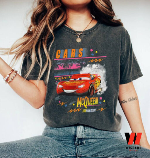 Retro Disney Cars Lightning Mcqueen Shirt, Disney Pixar Shirt