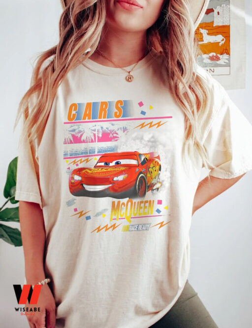 Retro Disney Cars Lightning Mcqueen Shirt, Disney Pixar Shirt