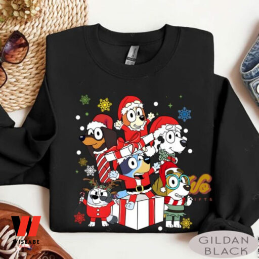 Santa Bluey Christmas Tree Sweatshirt
