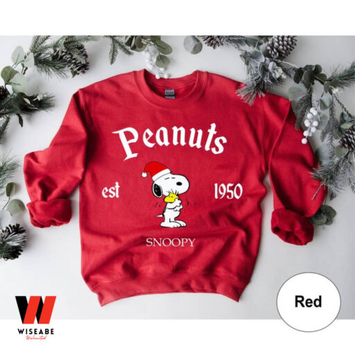 Snoopy Peanuts Est 1950 Christmas Sweatshirt