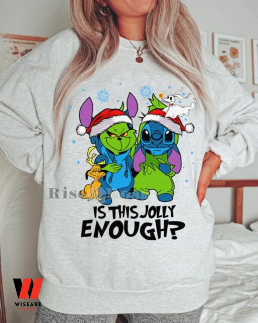 Stitch And Grinch is This Jolly Enough Sweatshirt