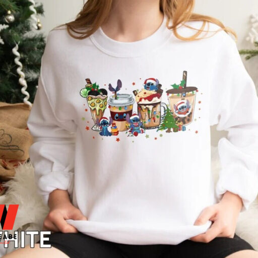 Stitch Christmas Coffee Sweatshirt, Family Vacation Xmas