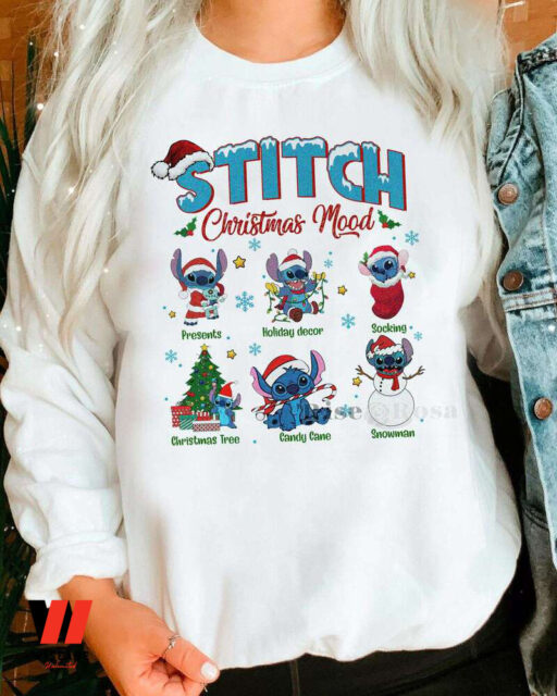 Stitch Christmas Mood Sweatshirt, Christmas Gift