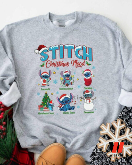 Stitch Christmas Mood Sweatshirt, Christmas Gift