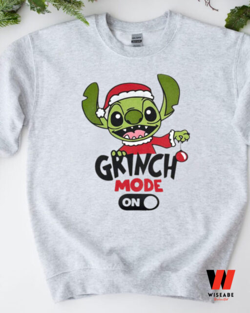 Stitch Grinch Mode Christmas Sweatshirt