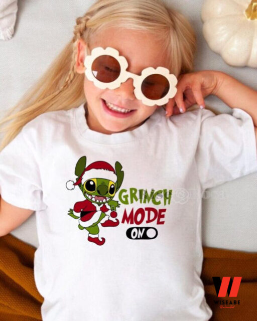 Stitch Grinch Mode On Christmas, Kids Sweatshirt