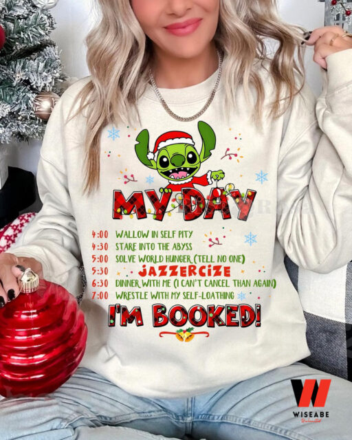 Stitch Grinch My Day I’m Booked  Sweatshirt