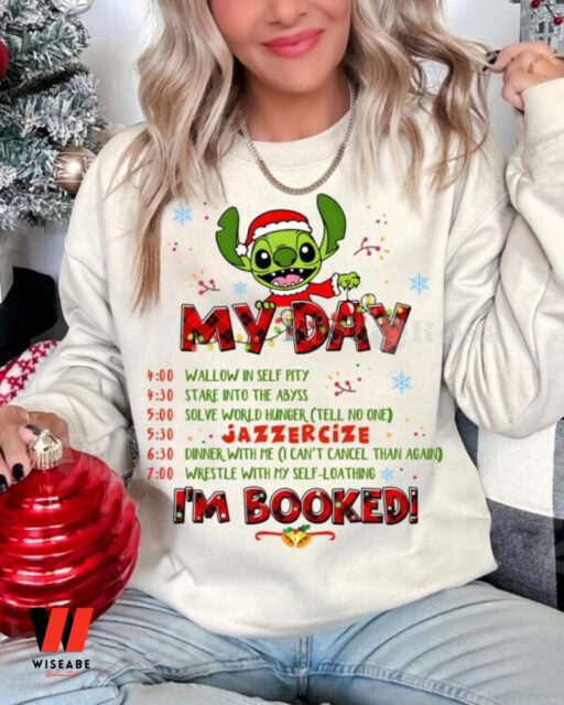 Stitch Grinch My Day I’m Booked  Sweatshirt