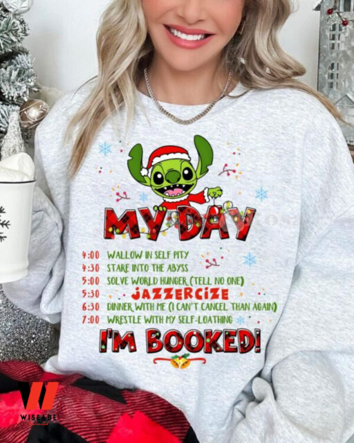 Stitch Grinch My Day I’m Booked  Sweatshirt