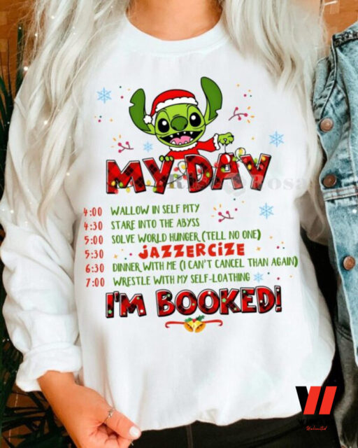 Stitch Grinch My Day I’m Booked  Sweatshirt