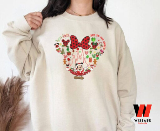 Vintage Disney Mickey Merry Christmas Sweatshirt, Mickey Christmas Gift