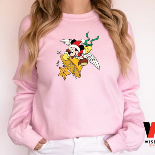 Vintage Disney Sweatshirt, Christmas Mickey Mouse Shirt