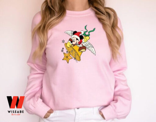 Vintage Disney Sweatshirt, Christmas Mickey Mouse Shirt