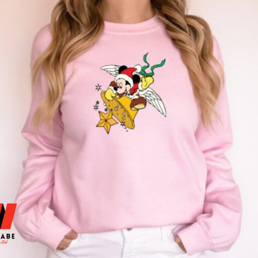 Vintage Disney Sweatshirt, Christmas Mickey Mouse Shirt