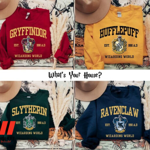 Vintage Hogwarts Sweatshirts, Wizard Sweatshirt