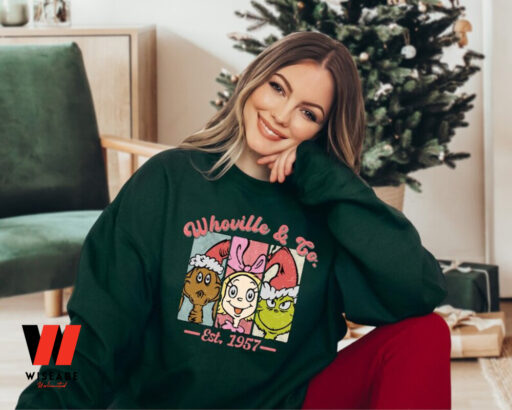 Whoville & Co Est 1957 Grinch Sweatshirt, Grinch Christmas Sweatshirt