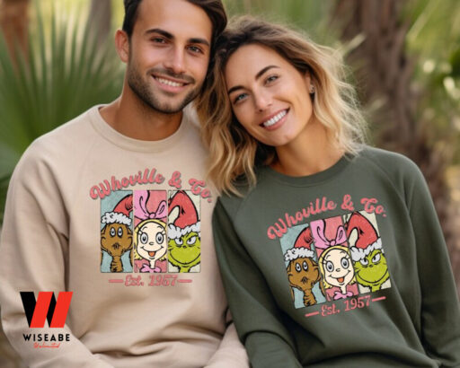 Whoville & Co Est 1957 Grinch Sweatshirt, Grinch Christmas Sweatshirt