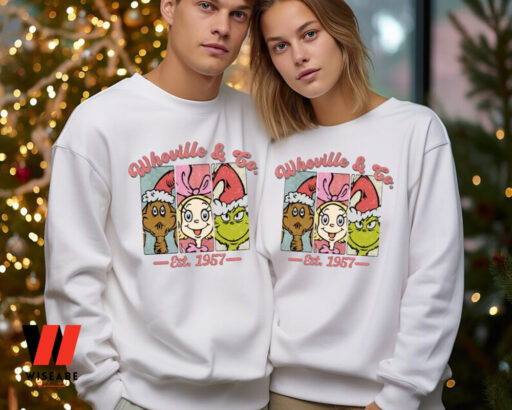 Whoville & Co Est 1957 Grinch Sweatshirt, Grinch Christmas Sweatshirt