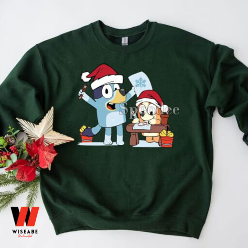 Bluey Family Christmas Sweatshirt, Bluey Family Matching