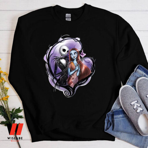 Jack And Sally Couple Sweatshirt, Shirt Nightmare Before Christmas Gift