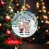 Funny Old Couple I Want To Grow Old With You Christmas Personalized Ornament, Gift For Couple.