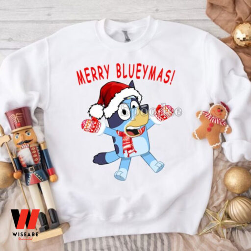 Merry Blueymas Sweatshirt, Bluey Christmas