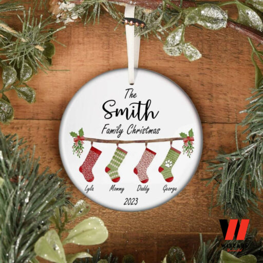 Personalized Family Christmas Ornament, Family Gift Decor