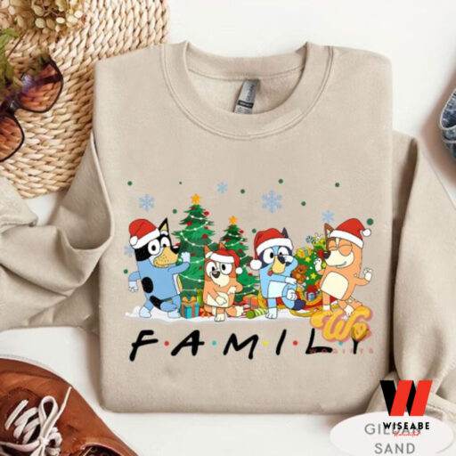 Bluey Family Friends Inspired Christmas Sweatshirt