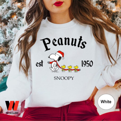 Peanuts Snoopy Est 1950 Christmas Sweatshirt, Snoopy Dog Gift