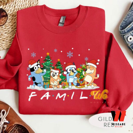 Bluey Family Friends Inspired Christmas Sweatshirt