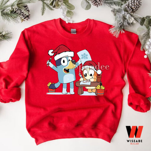 Bluey Family Christmas Sweatshirt, Bluey Family Matching