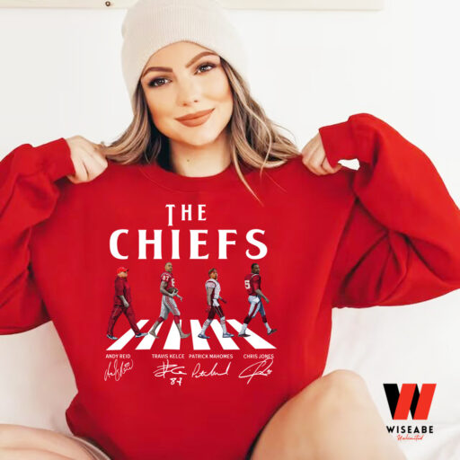 Chiefs Walking Abbey Road Signatures Football Sweatshirt