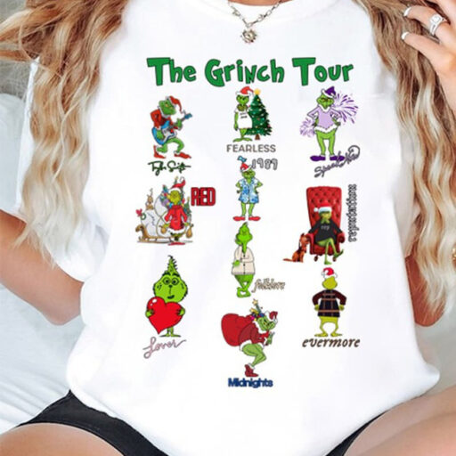 Grinch Tour Shirt, Taylor Swift Christmas Shirt