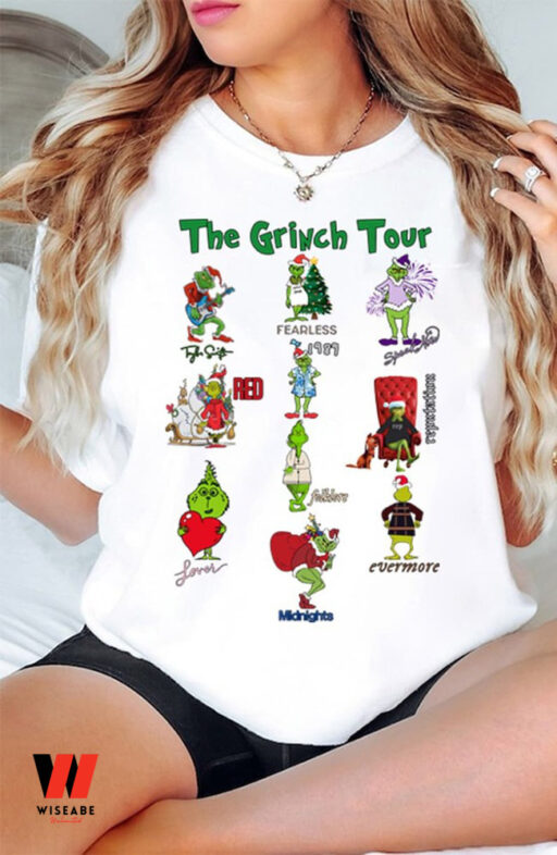 Grinch Tour Shirt, Taylor Swift Christmas Shirt