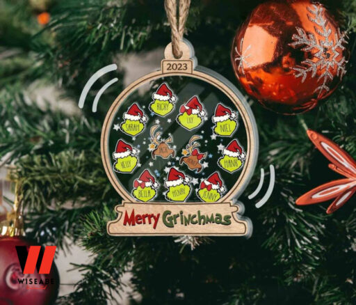 Grinchmas Ornament, Custom Grinch Family Christmas Ornament