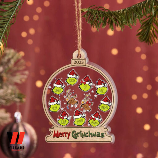 Grinchmas Ornament, Custom Grinch Family Christmas Ornament