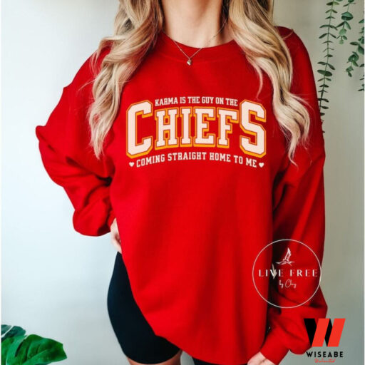 Karma is the guy on the Chiefs Sweatshirt, Taylor Chiefs Sweatshirt