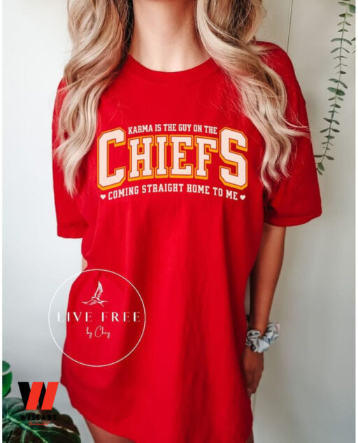 Karma is the guy on the Chiefs Sweatshirt, Taylor Chiefs Sweatshirt