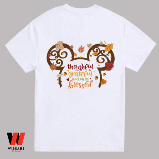 Minnie Ear Thankful Mickey Thanksgiving Shirt