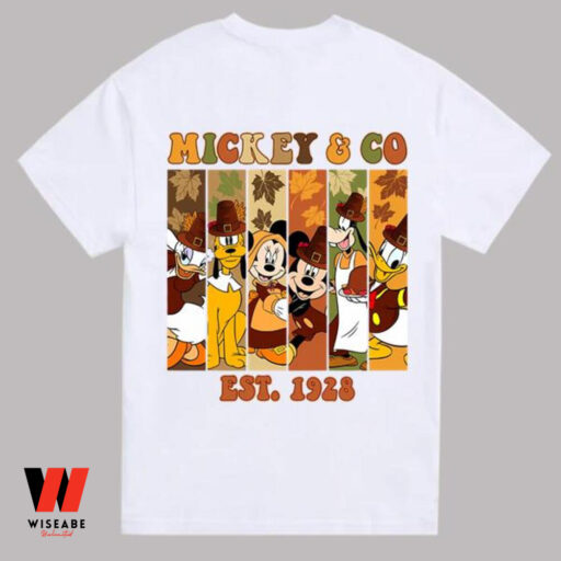 Thanksgiving Disney Mickey Co EST 1928 Shirt