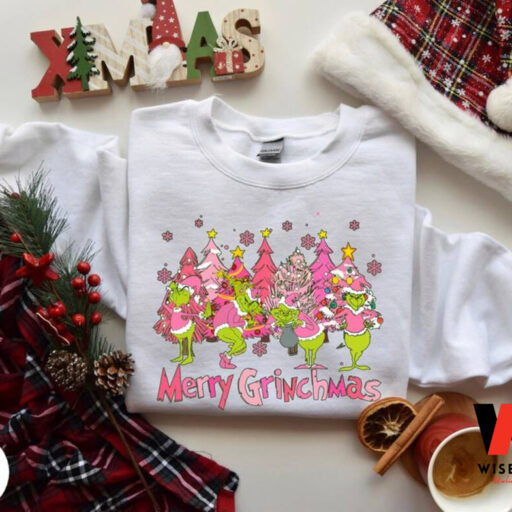 Retro Merry Grinchmas Shirt, Whoville University Christmas Sweatshirt